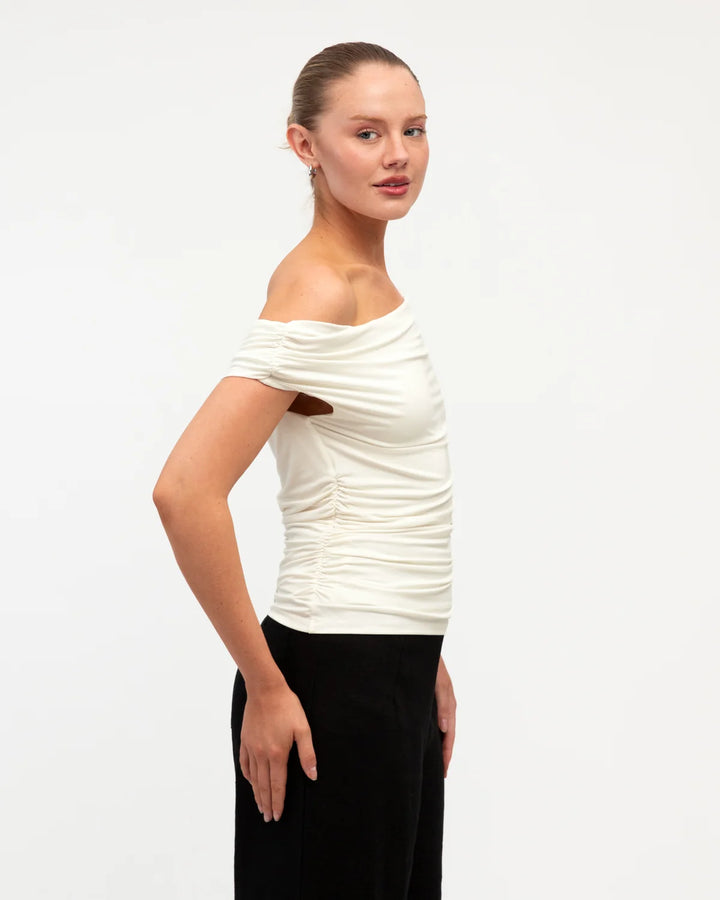 Jasmine Off the Shoulder Top Ivory