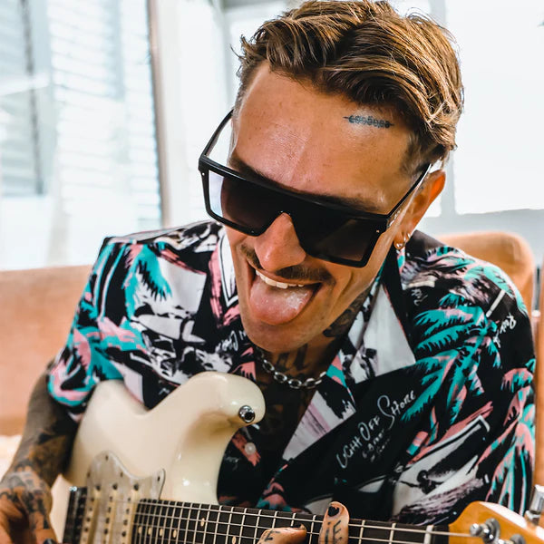 SIN THE BAR Black  - Smoke Sunglasses