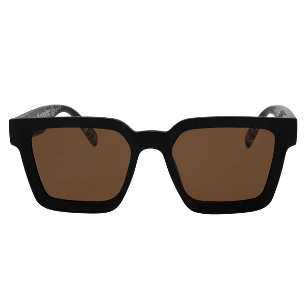 SIN TOPSHELF Matt Black - Brown Sunglasses