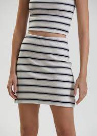 AFENDS Moby Hemp Stripe Skirt