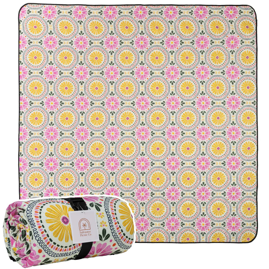 Saltwater Lemoncello Blush Picnic Rug