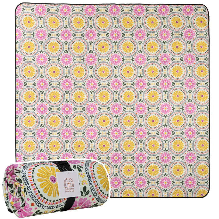 Saltwater Lemoncello Blush Picnic Rug