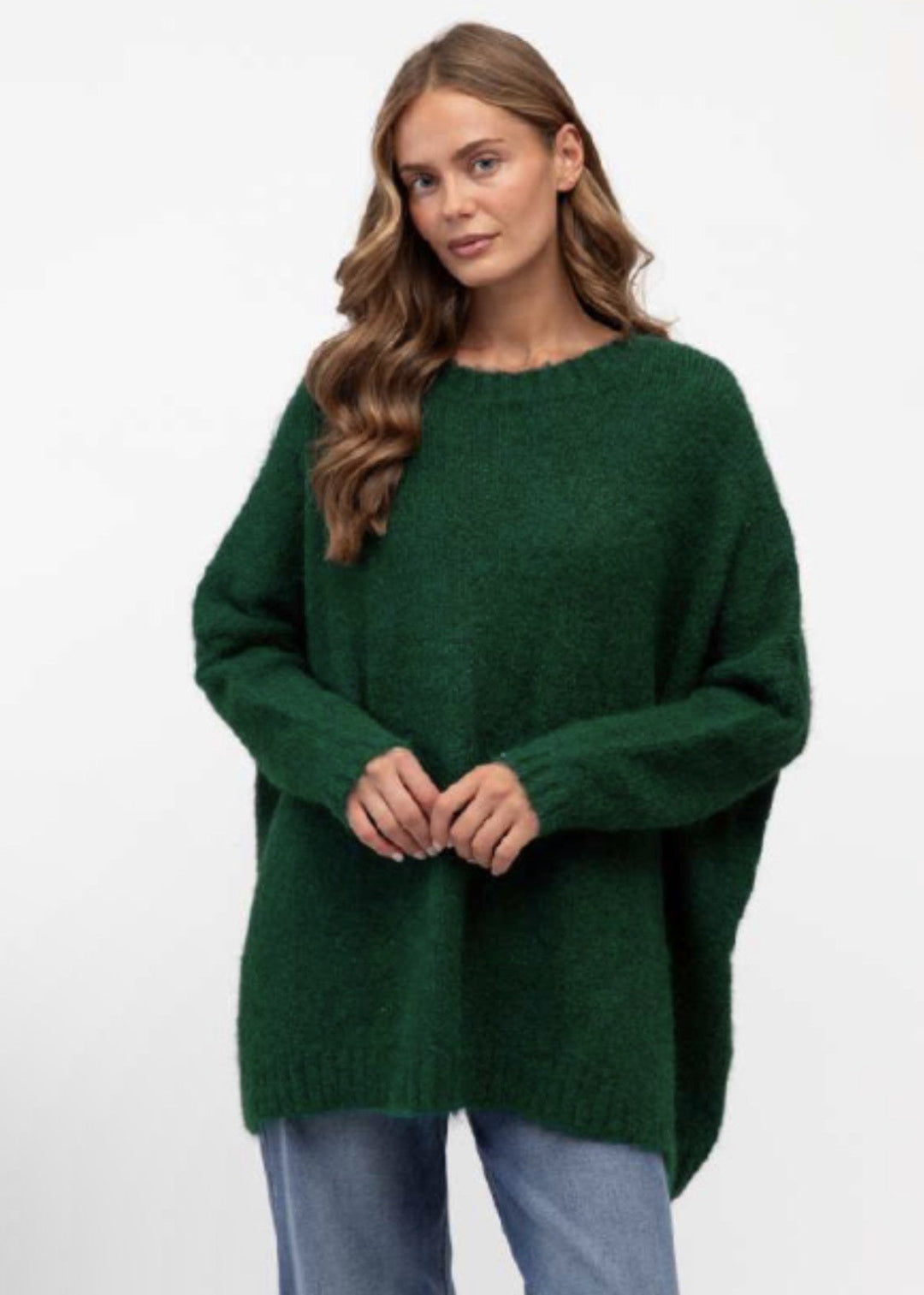 Emerald Oversized Knit Sweater