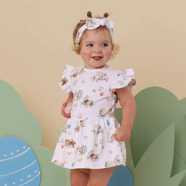 Flopsy Bunnies Short Sleeve Organic Dress