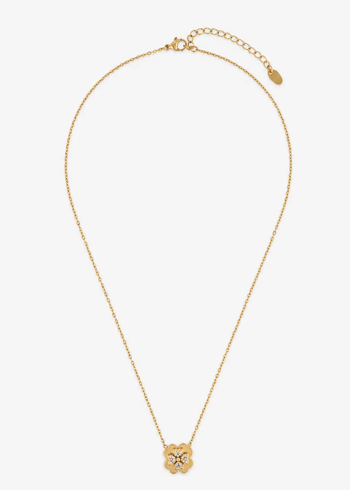 Lucky Clover 18k Gold Plated Necklace