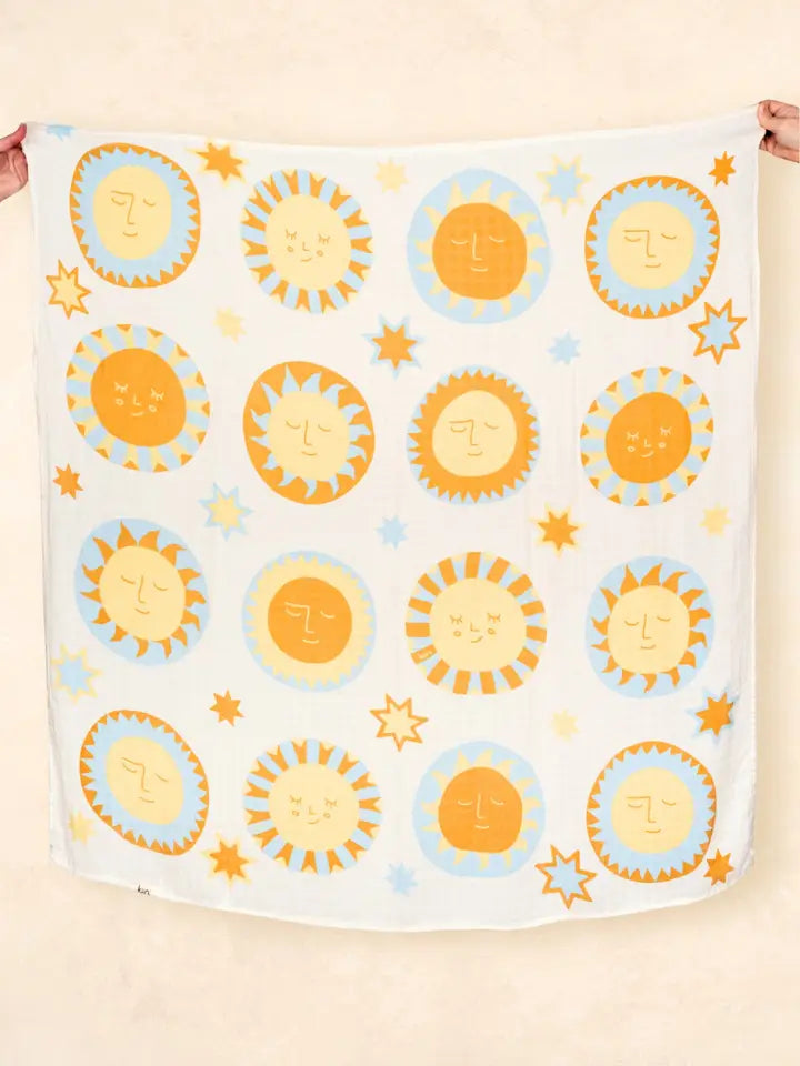 Organic Muslin Swaddle - Sunny Day (Limited Edition)