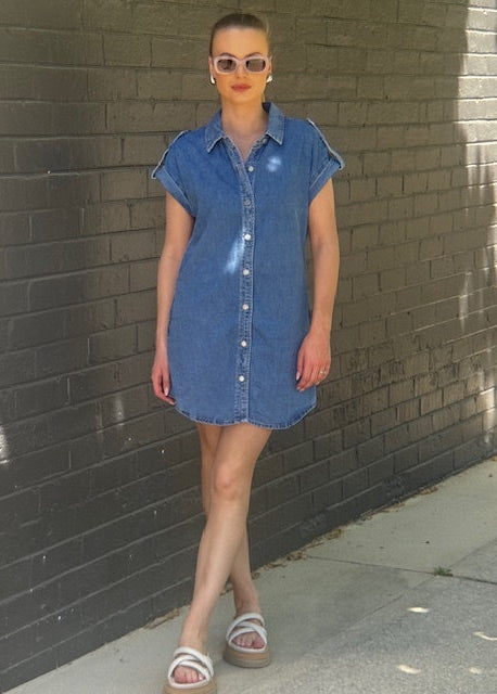 Melodie Denim Shirt Dress