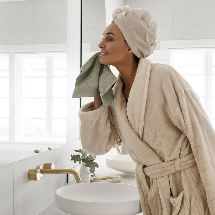 Microplush Bath Robe Stone