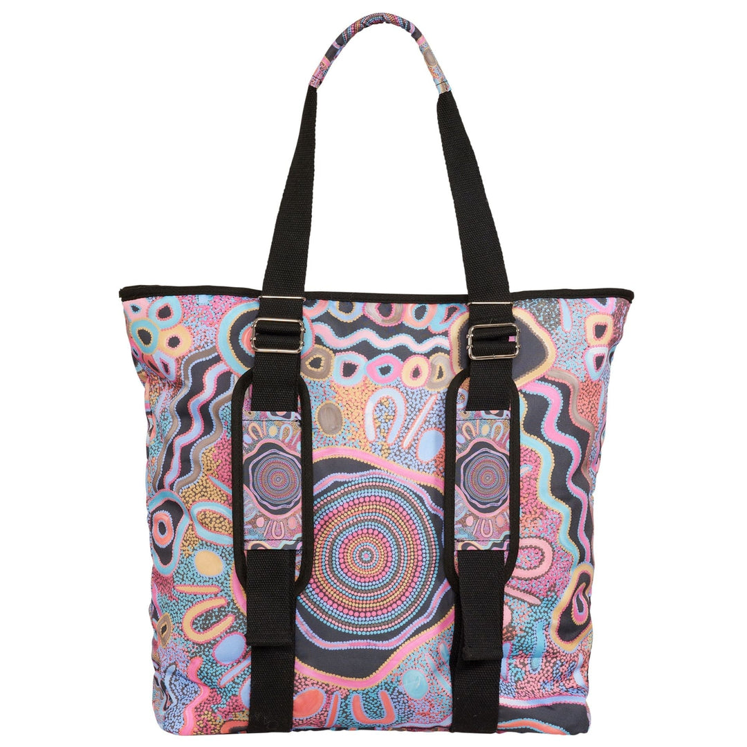 CAMPING UNDER THE MOONLIGHT TOTE BEACH BAG