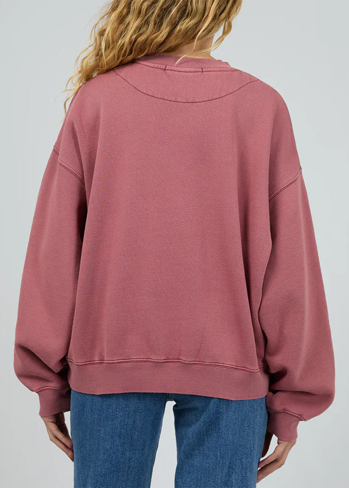 Vintage Denim Crew Cherry