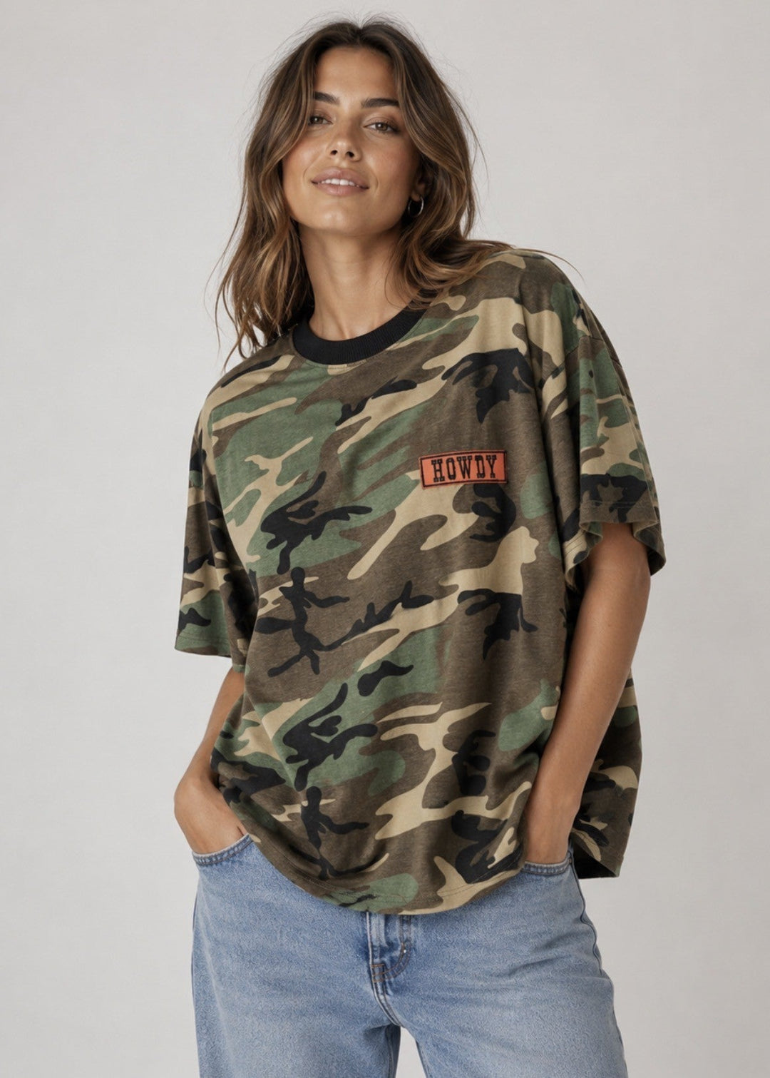 By Frankie Camo Howdy Tee