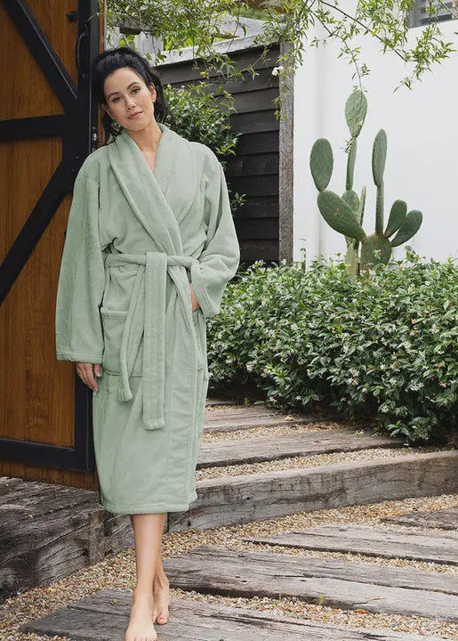 Microplush Bath Robe Sage