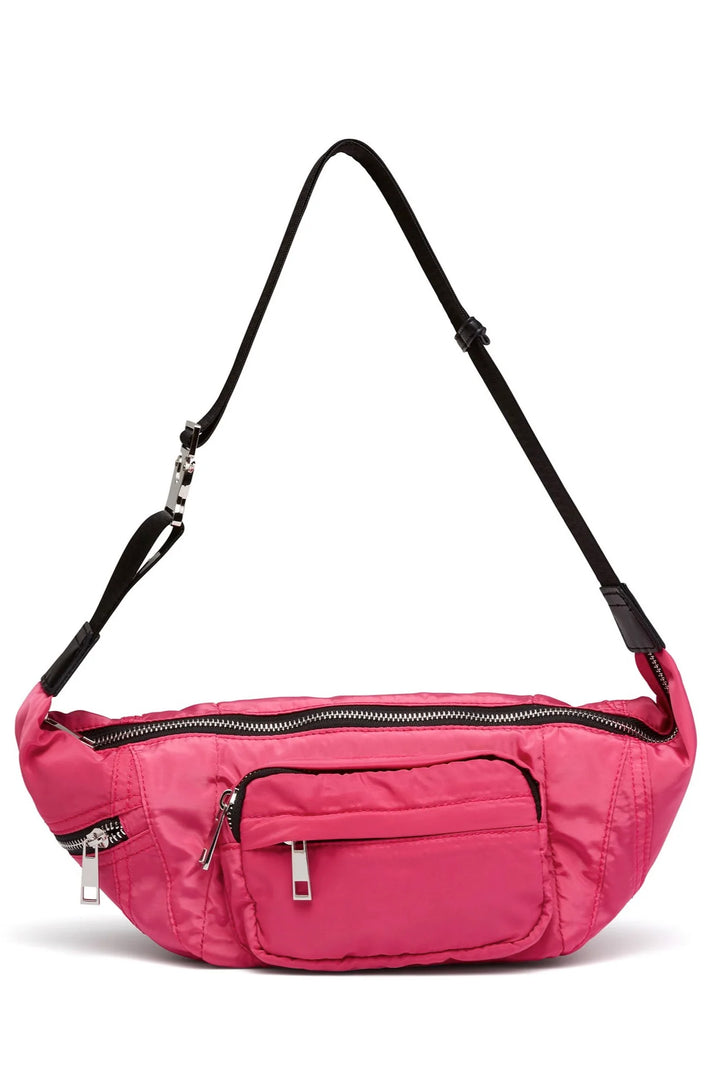 SWEAT SLING BAG IN PINK