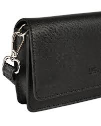 MILAN Flapover Crossbody Black