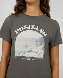 Positano Tee Charcoal