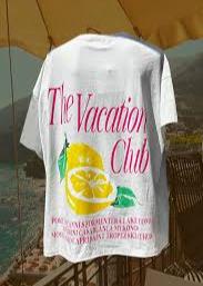 Vacation Club Tee White