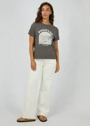Positano Tee Charcoal
