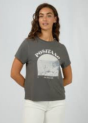Positano Tee Charcoal