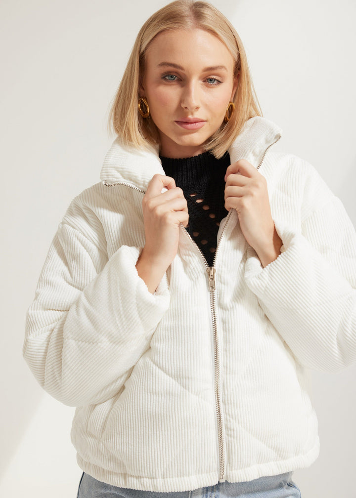 Clara Cord Bomber