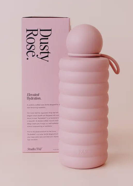 The Bubble Reusable Water Bottle 700ml - Dusty Rose