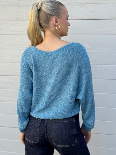 Tape Boat Knit Teal