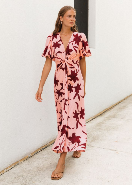 Chloe Twist Knot Maxi Dress
