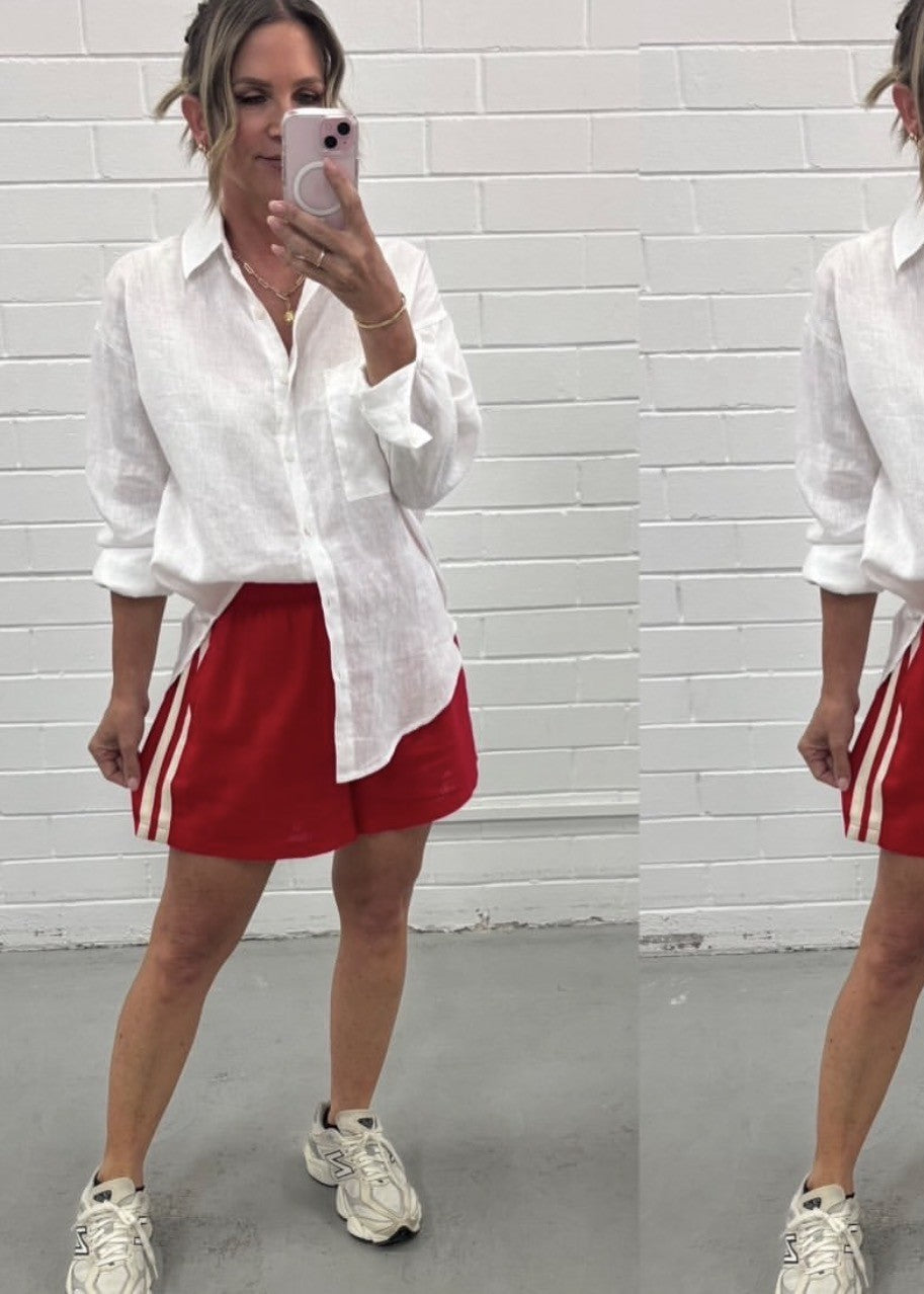 Millie Linen Shirt White