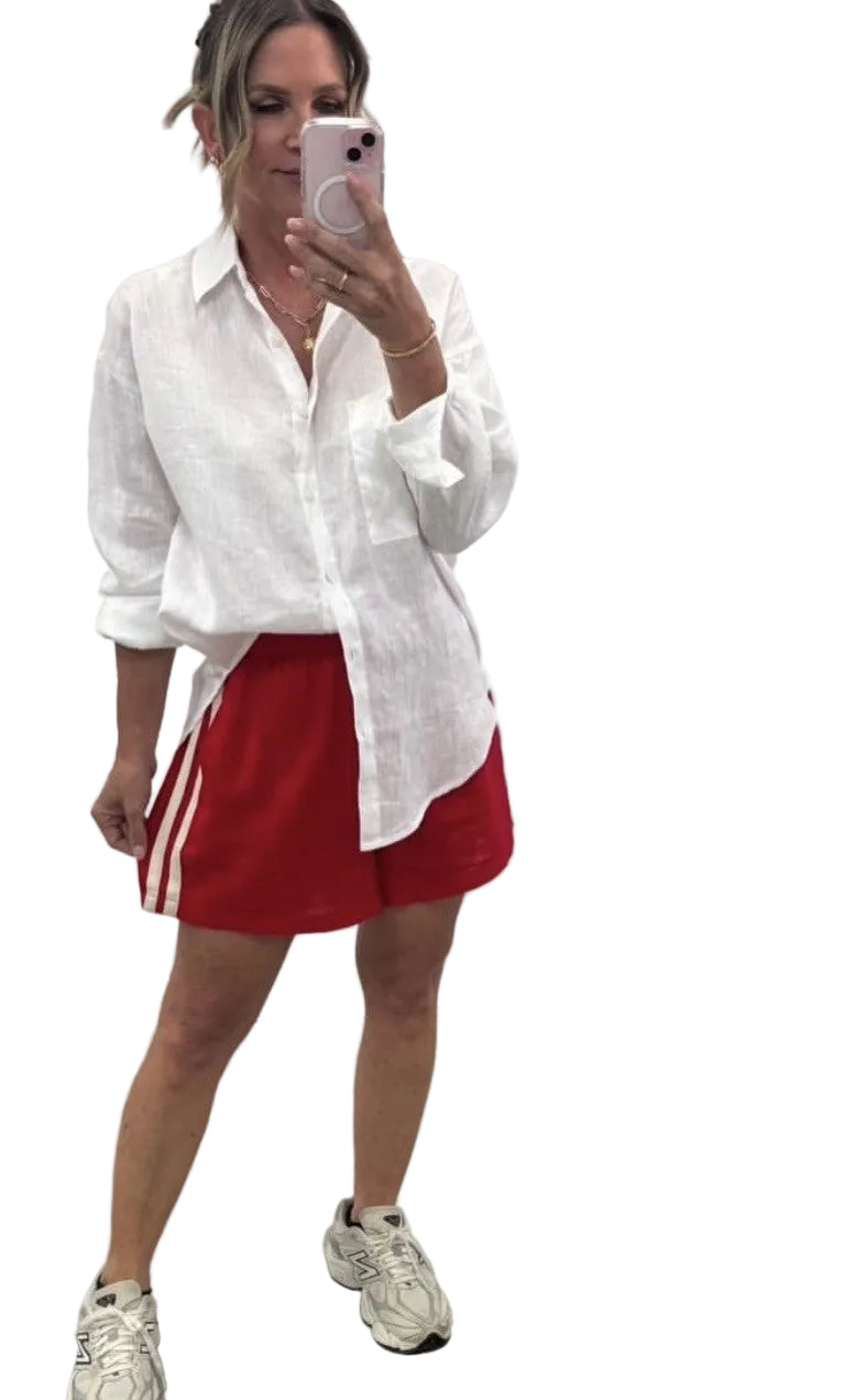 Millie Linen Shirt White