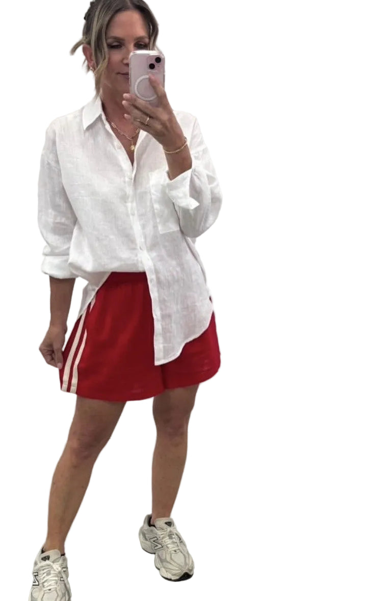 Millie Linen Shirt White