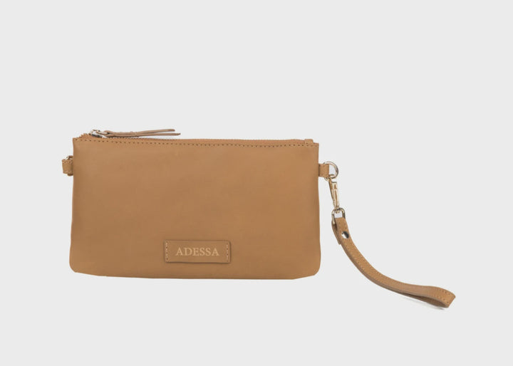 Elk Crossbody Clutch Tan