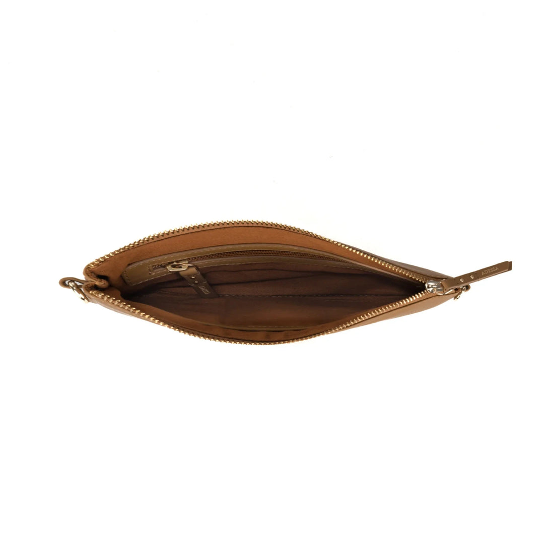 Elk Crossbody Clutch Tan
