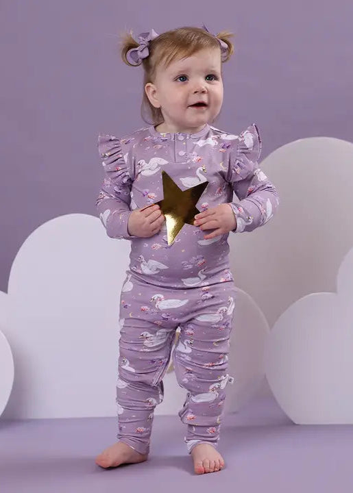 Swan Lake Organic Growsuit with Frill