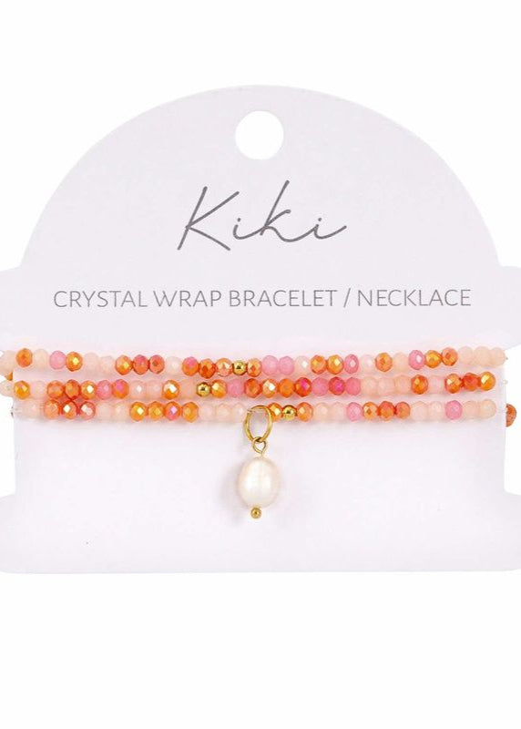 KiKi Blush Bloom Crystal Wrap Jewellery