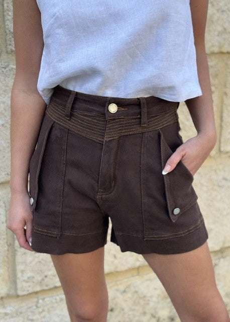 Country Denim Mykos Short Chocolate