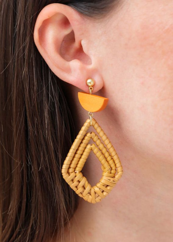 KiKi Boho Rattan Earrings