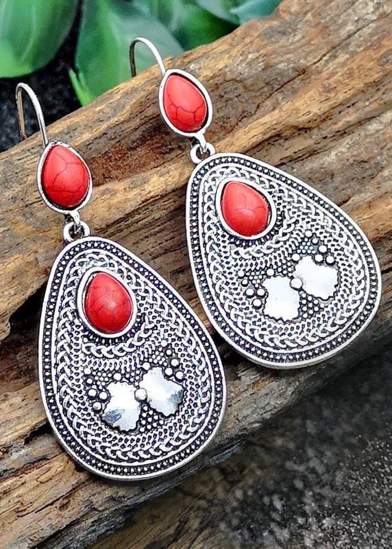 Faye Red Earrings