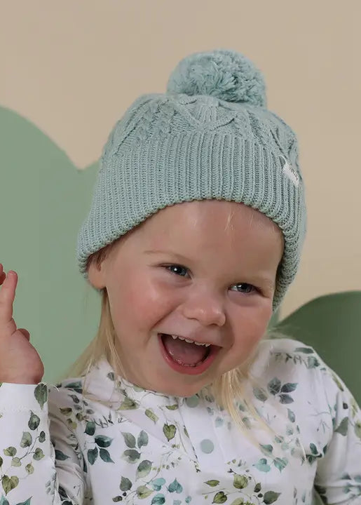 Sage Organic Baby Knit Beanie
