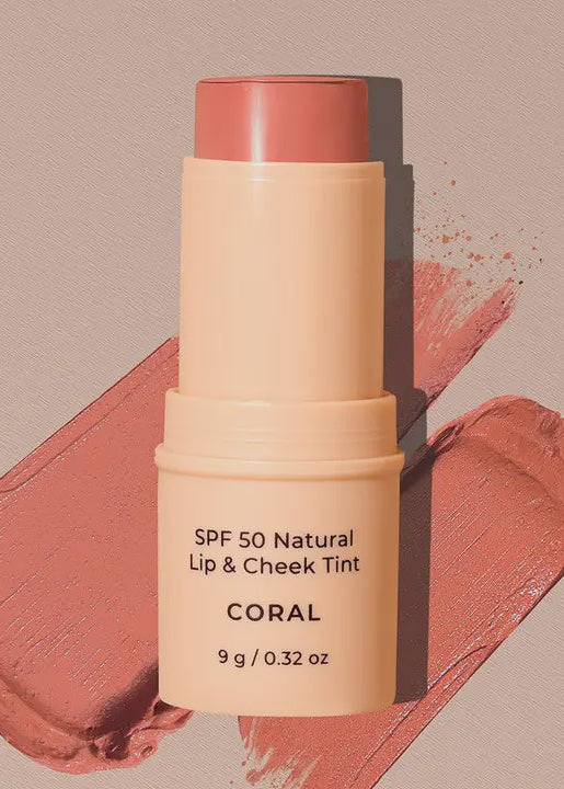 SPF 50 Natural Lip & Cheek Tint CORAL