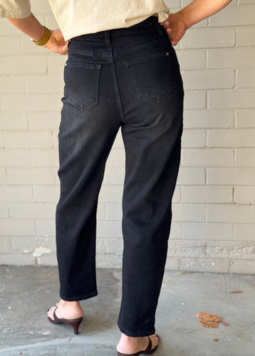 Country Denim Mid Barrel Jean Black