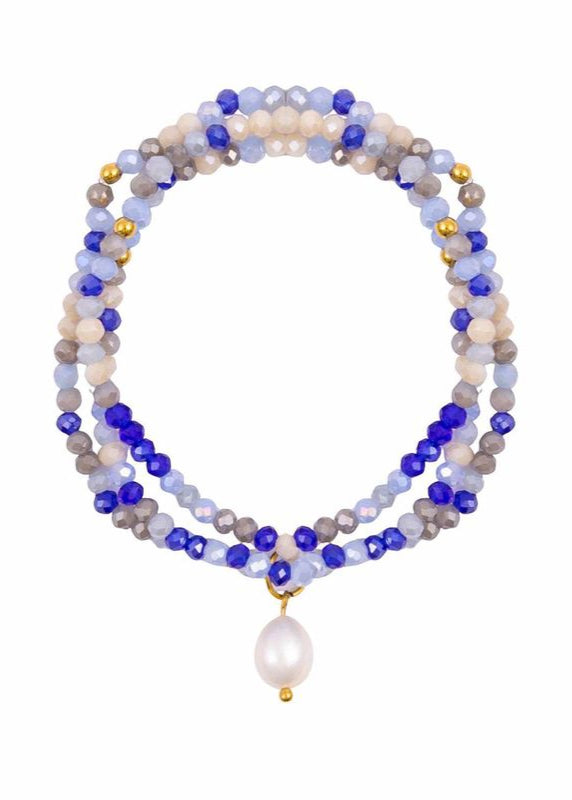 KiKi Azure Drift Crystal Wrap Jewellery