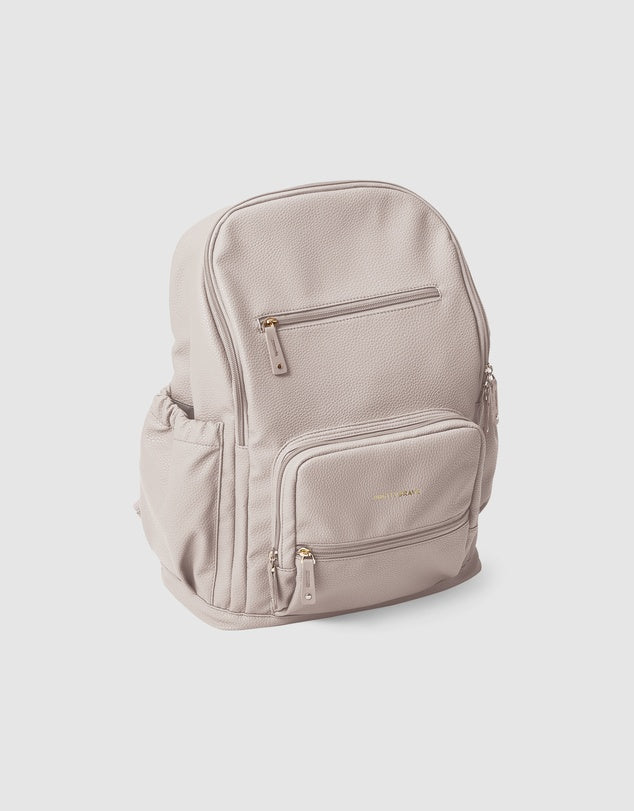 Chloe Backpack / Nappy Bag Stone Pebble