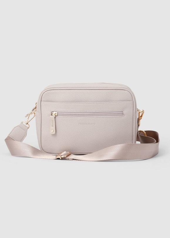 Harper Cross Body Baby Bag Stone Pebble