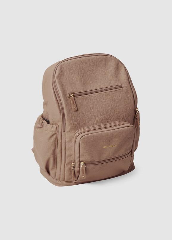 Chloe Backpack / Nappy Bag Natural Pebble