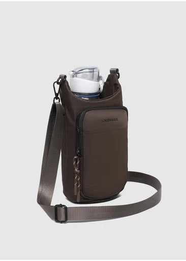 MIAMI Water Bottle Crossbody Bag - Chocolate