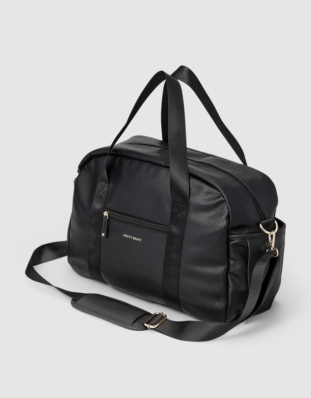 Stella Baby Bag Black Pebble