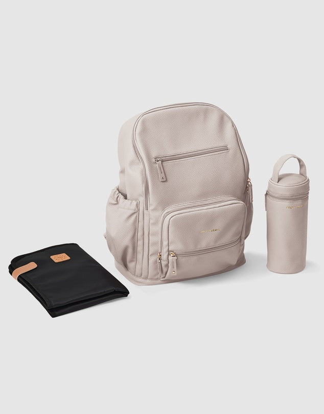 Chloe Backpack / Nappy Bag Stone Pebble