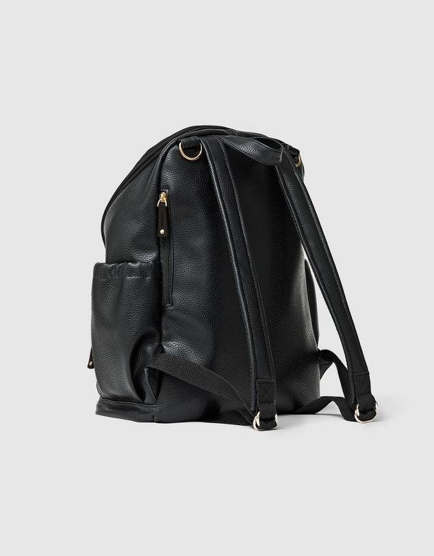 Chloe Backpack / Nappy Bag Black Pebble