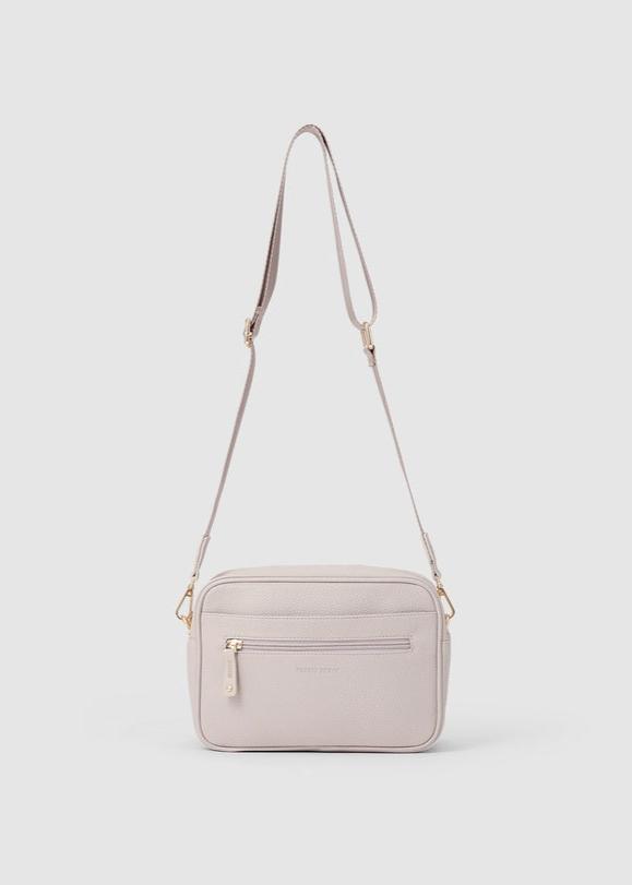 Harper Cross Body Baby Bag Stone Pebble