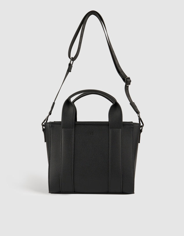 BIANCA Small Box Tote Bag Black