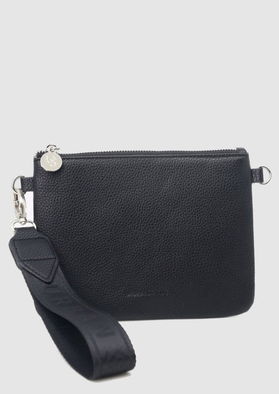 THE KING Webbing Wristlet Pouch  Black